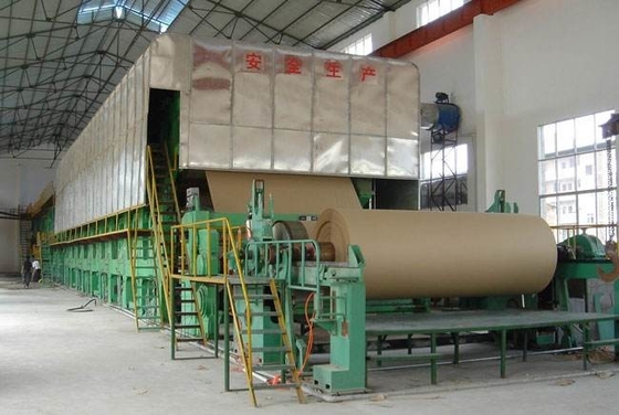 Chaîne de production de tuyautage ondulée de petit pain enorme de 3800 millimètre de machine de papier d'emballage