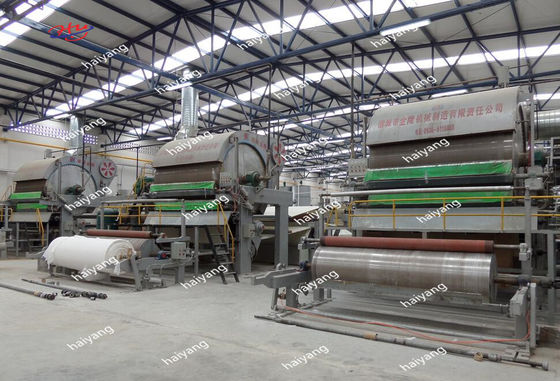le revêtement de 2800mm Papier d'emballage a ridé la pâte de bois d'OEM de machine de fabrication de papier