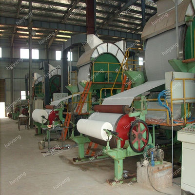 chaîne de production de papier de l'usine 787mm-1T papier de soie de papier hygiénique faisant la machine