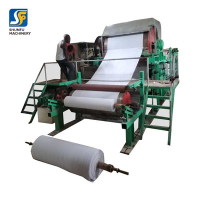 NOUVEAUX petits pains de moulin de papier hygiénique de tissu à échelle réduite faisant la machine en Chine