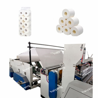 Petit pain automatique de papier de soie de papier hygiénique de bonne qualité se rebobinant faisant la machine