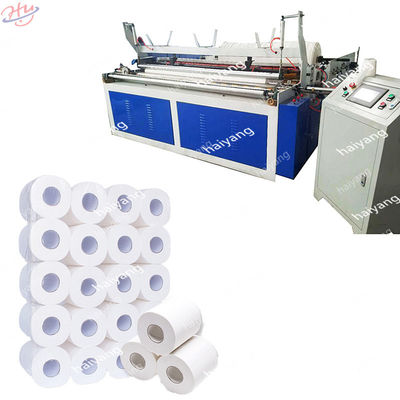 Pleine machine gravante en refief automatique de rebobinage de machine de papier hygiénique de tissu avec le noyau ou le Coreless