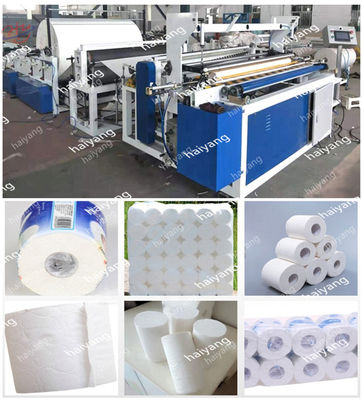 Machine de fente de papier de rebobinage de petit pain enorme de toilette de prix usine
