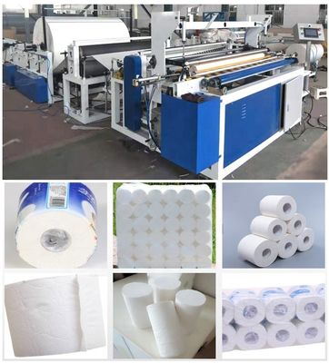 Machine de rebobinage de petit pain de tissu de cuisine de papier hygiénique d'OEM en vente chaude