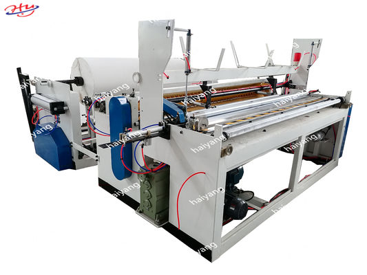 Conversion automatique de rebobinage de petit pain de papier de soie de papier hygiénique faisant la machine avec perforer et graver