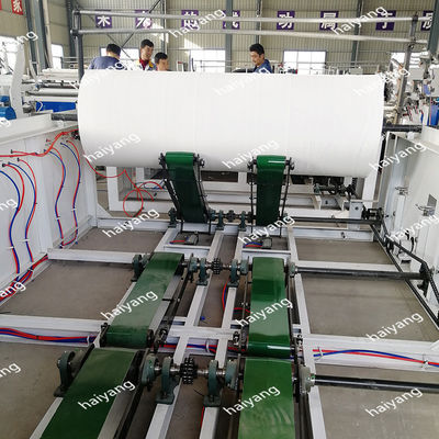Ventes d'usine rebobinant la machine de papier de rebobinage de découpeuse/machine gravante en refief à grande vitesse de Rewinder de papier de soie de papier hygiénique
