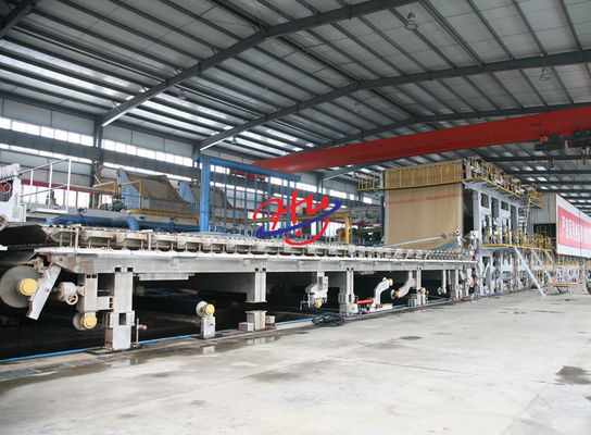 200m - machine de fabrication de papier de 500m/minute A4 pulpe en bambou/pulpe de bagasse automatique