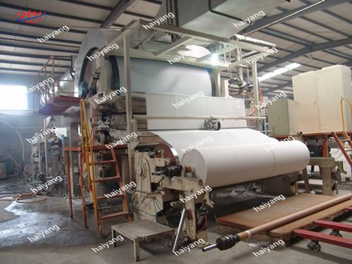Papier de soie de papier hygiénique d'éléphant de la petite entreprise 1092mm faisant la machine