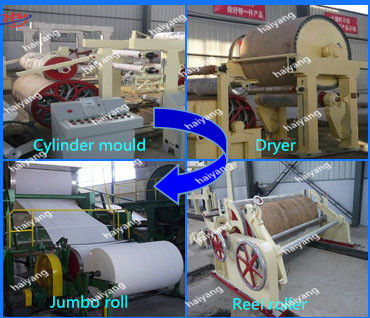 la machine de papier impression de serviette de 1800mm a réutilisé la machine de papier de papier de soie de soie de machine de réducteur en pulpe