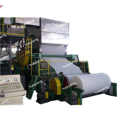Rouleau de papier hygiénique de réutilisation de bourre de coton faisant la machine 6T/D 120m/Min